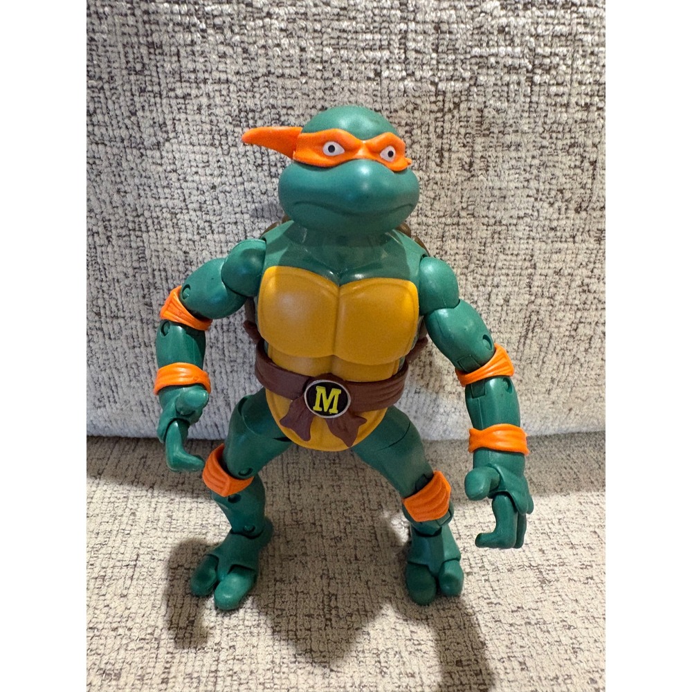 TMNT Michelangelo Action Figure 2012 Viacom Playmates Orange Mask 5 Inch Mikey